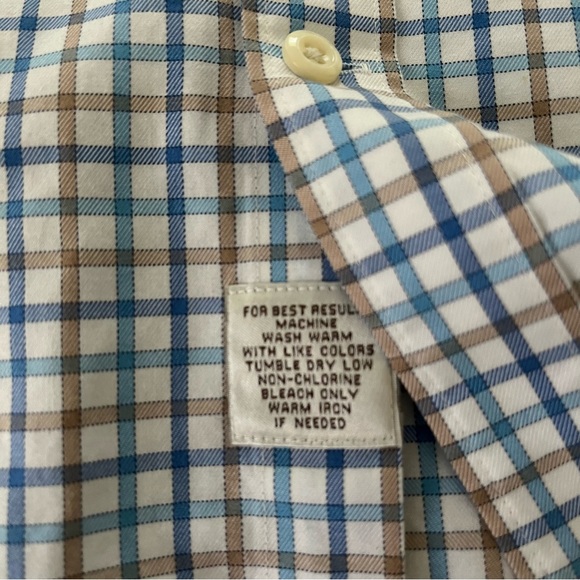 Peter Millar Men’s Striped Button Up Classic Nanoluxe Shirt - Picture 13 of 13